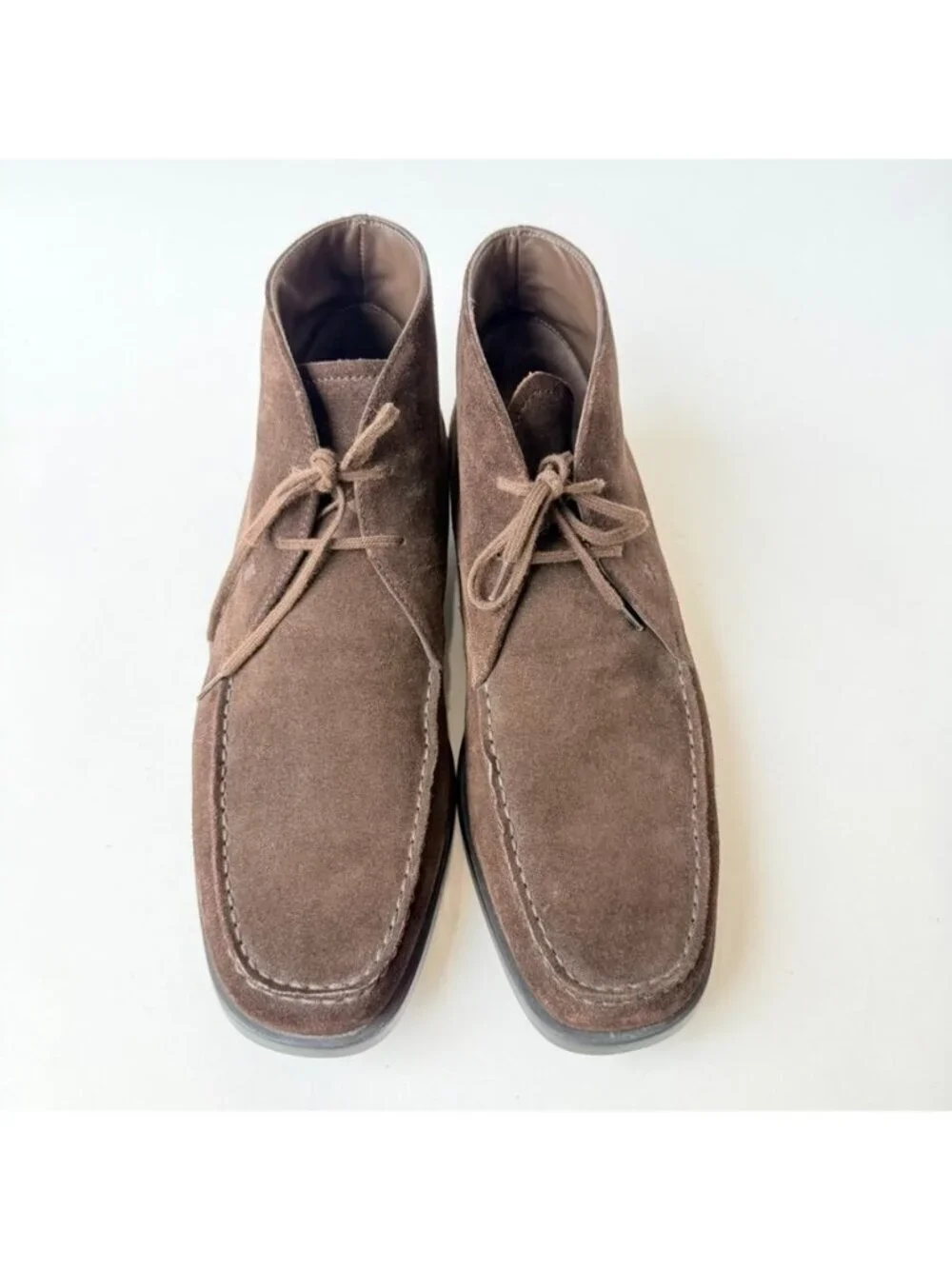 Tod's Quinn Ankle Chukka Boots Dark Brown Suede Men's 9